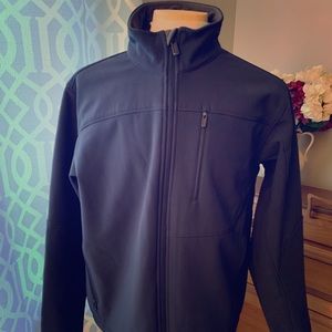 Tech TUMI Mens Softshell  Full Zip; Navy XL; NWOT